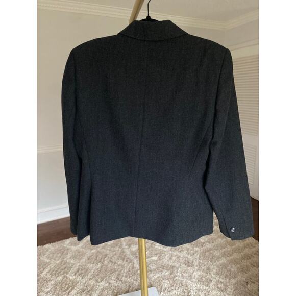 Harvé Benard Tailored Wool Jacket Buttoned Parisian Academia Scandi Grannycore - Picture 2 of 6